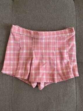 Carter's Pink Plaid Pleated Skort
